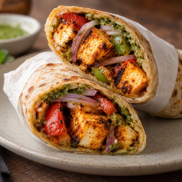 Paneer Tikka Wrap.