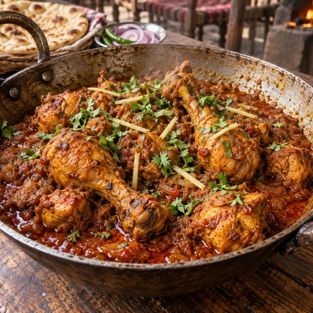 Dhaba Chicken with Bones.