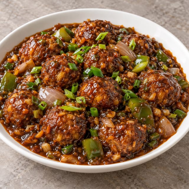 Veg Manchurian.