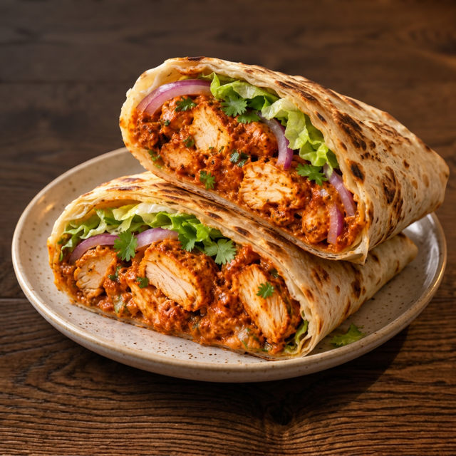 Chicken Masala Wrap.
