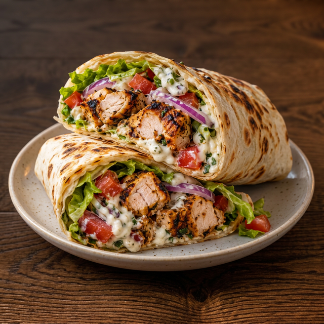 Chicken Kebab Wrap.