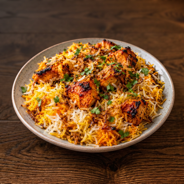 Chicken Tikka Biryani.
