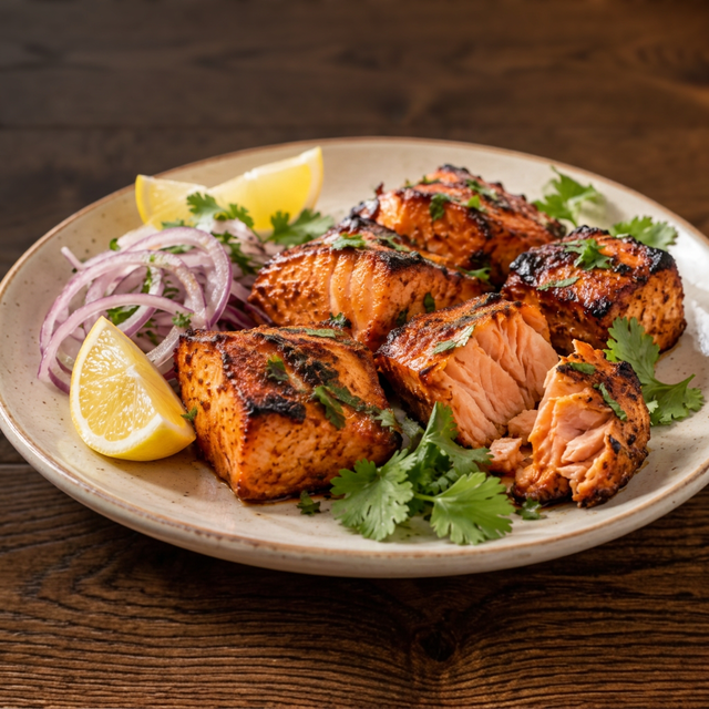 Salmon Fish Tikka.