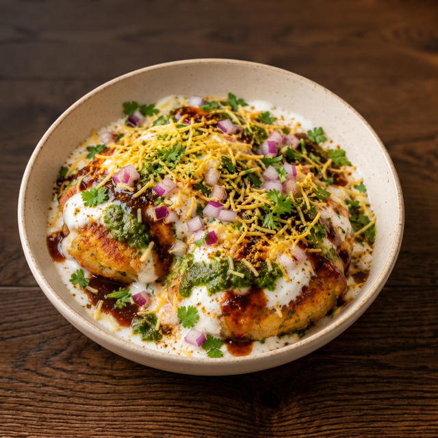 Aaloo Tikki Chaat.