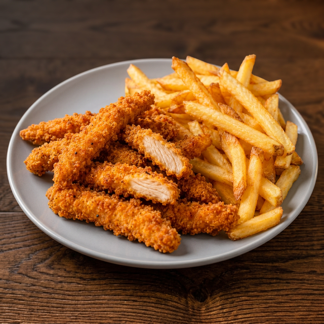 Chicken Fries + Fries.